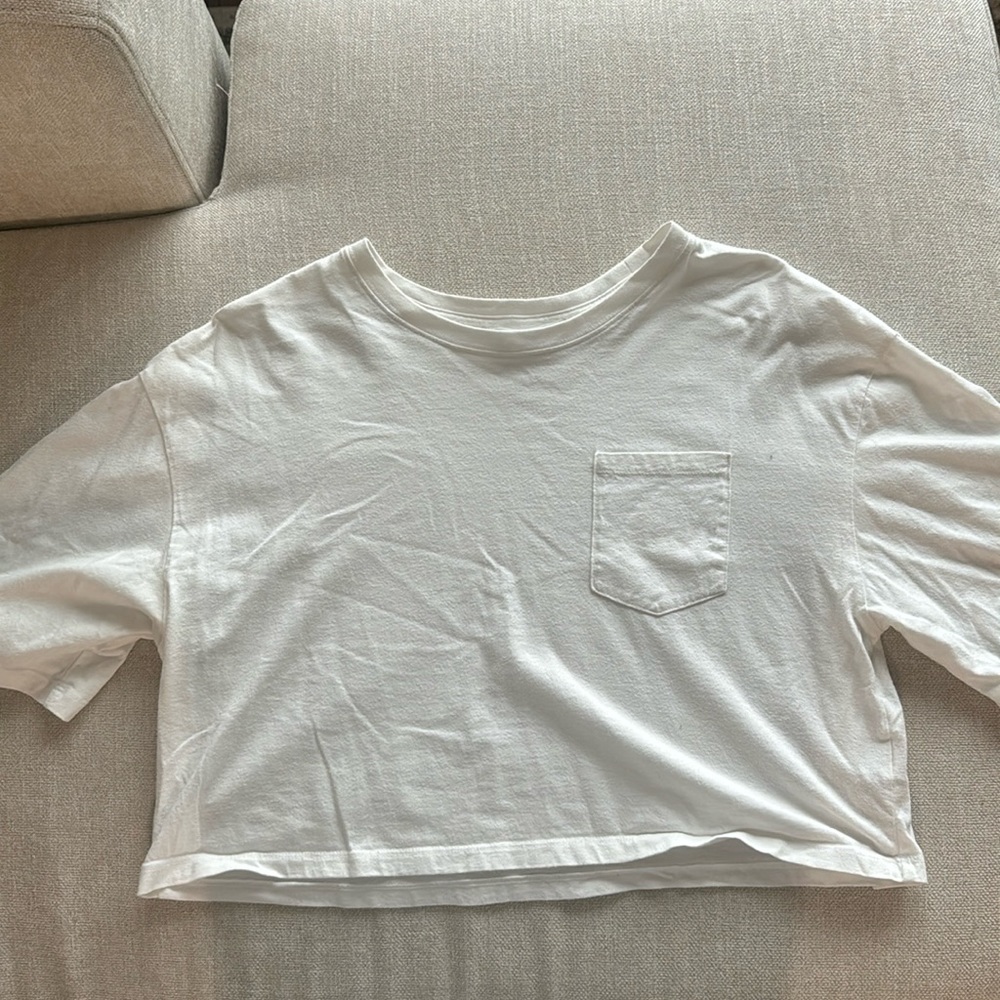 Cropped White T